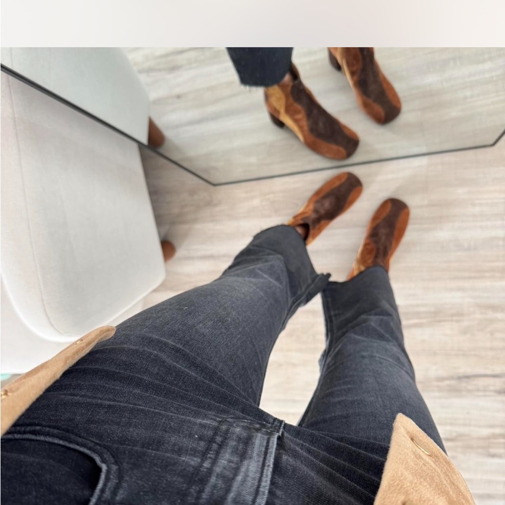 Stradivarius Dark Gray Bootcut Jeans